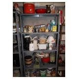 METAL GARAGE SHELVING WITH CONTENTS - SUNBEAM