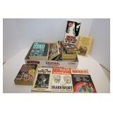 LARGE LOT OF MLB BOOKS, MAGAZINES, FOLDERS AND