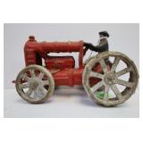 ANTIQUE FORD CAST IRON TOY TRACTOR - HAS BROKEN