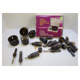 10 PC. HOLE SAW KIT AND BITS