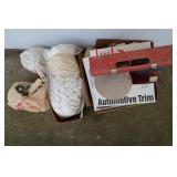 LARGE SET OF PAINT FILTERS, AUTO TRIM, SANDPAPER