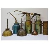 FLAT OF SMALL OILER CANS - EAGLE, GEM OILER, AND