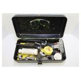 OLD PAL METAL TACKLE BOX WITH BRAKE LINE FLARING