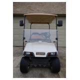 EASY GO TEXTRON GAS POWERED GOLF CART WITH 1,316