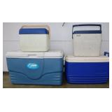 LOT OF 4 COOLERS - COLEMAN, IGLOO, XTREME -
