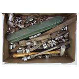 FLAT OF VINTAGE HAND TOOLS, CRAFTSMAN AND S&K