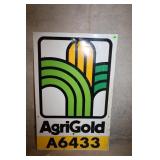 AGRIGOLD METAL SEED FIELD SIGN - 18" X 28"