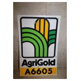 AGRIGOLD METAL SEED FIELD SIGN - 18" X 28"