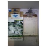 ADVERTISING AUTOPART CLIP BOARDS, STICKERS