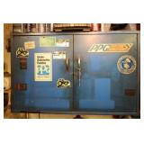 2 DOOR METAL GARAGE/INDUSTRIAL CABINET WITH