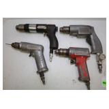 LOT OF 4 PNEUMATIC DRILLS
