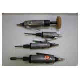 LOT OF 4 PNEUMATIC STRAIGHT DIE GRINDERS - 1 MAC