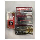 100 ROUNDS OF 17 HMR 17 GRAIN & 20 GRAIN HORNADY,