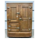 VINTAGE 3 COMPARTMENT GALVANIZED AND PORCELAIN