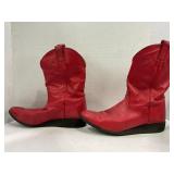 NOCONA NO. K5128305 RED LEATHER WALKING BOOTS -