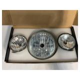 HARLEY DAVIDSON 7" ROUND FAT BOY HEADLIGHT &