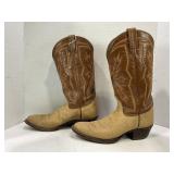 TONY LAMAR LEATHER COWBOY BOOTS - NO. 8603 SIZE 9D