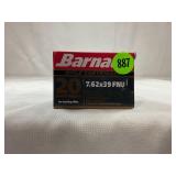 20 ROUNDS OF BARNAUL 7.62 X 39 FULL METAL JACKET