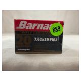20 ROUNDS OF BARNAUL 7.62 X 39 FULL METAL JACKET