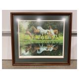 MARY HAGGARD 1990 FRAMED AND MATTED PRINT
