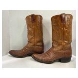 JUSTIN 1879 STYLE 9031 BROWN LIZARD LEATHER COWBOY