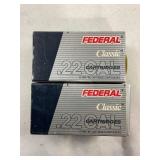 100 ROUNDS OF FEDERAL CLASSIC .22 LONG RIFLE #12