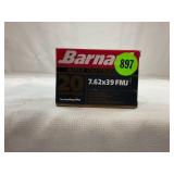 20 ROUNDS OF BARNAUL 7.62 X 39 FULL METAL JACKET