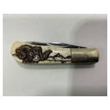 PARKER CUTLERY "PORKY" TWO BLADE ENGRAVED RAMS