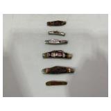 LOT OF 6 ASSORTED FOLDING POCKET KNIVES - BULLDOG