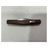 IMPERIAL IRELAND WOOD HANDLED SS TWO BLADE FOLDING