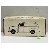 ERTL 1/25 1950 PANEL TRUCK DIE CAST BANK WITH KEY