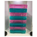 LOT OF 8 PLASTIC 14" X 14" PLASTIC TOY TRACTOR