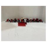 LOT OF 10 INTERNATIONAL 1/64 SCALE FARM TRACTORS