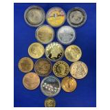 LARGE LOT OF ASSORTED MEDALLIONS