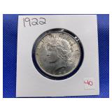 1922 PEACE DOLLAR