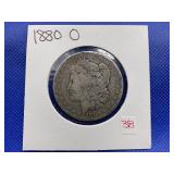 1880-O MORGAN SILVER DOLLAR