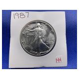 1987 AMERICAN SILVER EAGLE