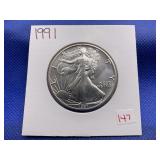 1991 AMERICAN SILVER EAGLE