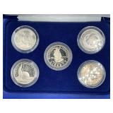 A 100 YEARS OF COMMEMORATIVE HALF DOLLARS FIVE