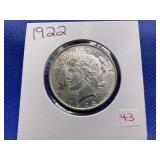 1922 PEACE DOLLAR