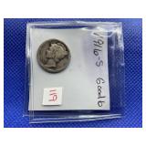 1916-S MERCURY DIME G6