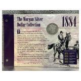 1884 MORGAN SILVER DOLLAR WITH COA