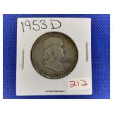 1953 D FRANKLIN HALF DOLLAR