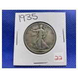 1935 WALKING LIBERTY HALF DOLLAR