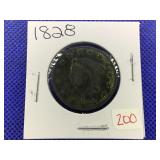 1828 LARGE CENT