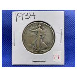 1934 WALKING LIBERTY HALF DOLLAR