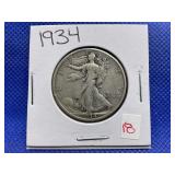 1934 WALKING LIBERTY HALF DOLLAR