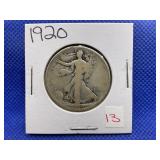 1920 WALKING LIBERTY HALF DOLLAR