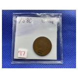 1880 INDIAN CENT GOOD
