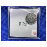 1878 SEATED DIME